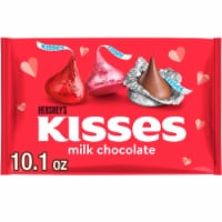 HERSHEY'S KISSES Milk Chocolate Valentine Candy Bag, 10.1 oz