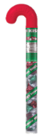 HERSHEY'S KISSES Milk Chocolate Holiday Candy Filled Cane Perspective: Main