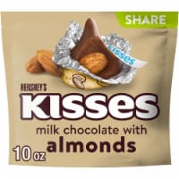 HERSHEY'S KISSES Milk Chocolate with Almonds Candy Share Pack