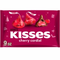HERSHEY'S KISSES Cherry Cordial Flavored Milk Chocolate Christmas Candy Bag Perspective: Main