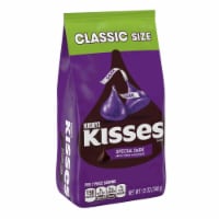 Hershey's Kisses Special Dark Mildly Sweet Chocolate Candy Perspective: Main