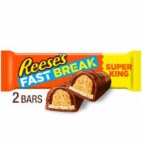 REESE'S FAST BREAK Peanut Butter Nougat Super King Size Candy Bar Perspective: Main