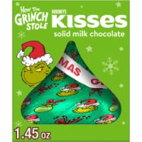 HERSHEY'S KISSES Grinch Solid Milk Chocolate Christmas Candy Gift Box