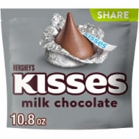 HERSHEY'S KISSES Milk Chocolate Silver Foil Candy Share Pack