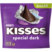 HERSHEY'S KISSES SPECIAL DARK Mildly Sweet Chocolate Candy Share Pack