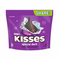 HERSHEY'S KISSES SPECIAL DARK Mildly Sweet Chocolate Candy Share Pack