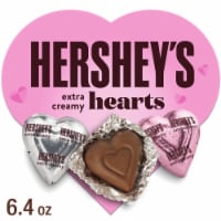 HERSHEY'S Extra Creamy Milk Chocolate Hearts Valentine Candy Gift Box Perspective: Main