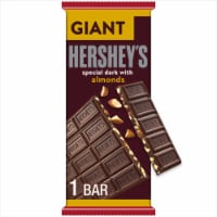 HERSHEY'S SPECIAL DARK Chocolate with Almonds Giant Candy Bar