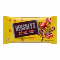 HERSHEY'S Miniatures Assorted Milk and Dark Chocolate Bite Size Halloween Candy Bars Bag