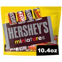 HERSHEY'S Miniatures Assorted Milk and Dark Chocolate Snack Size Candy Bars Share Pack