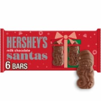 HERSHEY'S Milk Chocolate Santas Christmas Candy Pack