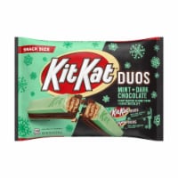 KIT KAT® DUOS Mint and Dark Chocolate Snack Size Wafer Candy Holiday Bag Perspective: Main