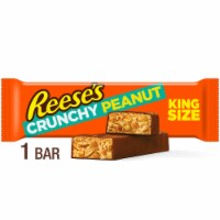 REESE'S Crunchy Peanut Chocolate Peanut Butter and Peanuts King Size Candy Bar Perspective: Main
