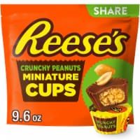 REESE'S Crunchy Peanuts Miniatures Milk Chocolate Peanut Butter Cups Candy Share Pack Perspective: Main