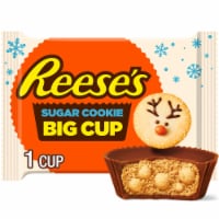 REESE'S Big Cup Sugar Cookie Milk Chocolate Peanut Butter Cups Christmas Candy Pack Perspective: Main