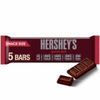 HERSHEY'S SPECIAL DARK Mildly Sweet Chocolate Snack Size Candy Bars Perspective: Main