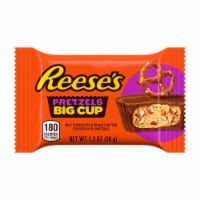 REESE'S STUFFED WITH PRETZELS Big Cup Milk Chocolate Peanut Butter Cups Candy Pack