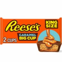 REESE'S Big Cup Caramel Milk Chocolate King Size Peanut Butter Cups Candy Pack Perspective: Main