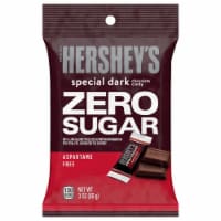 Hershey's Special Dark Mildly Sweet Chocolate Zero Sugar Candy Bars Perspective: Main