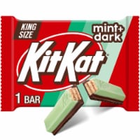 KIT KAT® DUOS Dark Chocolate Mint Wafer King Size Candy Bar Perspective: Main