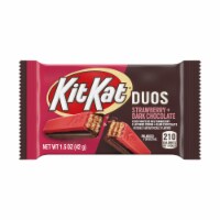 KIT KAT® DUOS Strawberry Flavored Creme and Dark Chocolate Wafer Candy Bar Perspective: Main