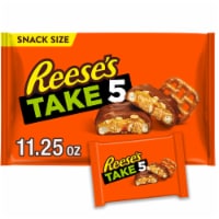 REESE'S TAKE 5 Pretzel Peanut and Chocolate Snack Size Halloween Candy Bag