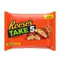 REESE'S TAKE 5 Pretzel Peanut and Chocolate Snack Size Halloween Candy Jumbo Bag