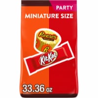 KIT KAT® and REESE'S Assorted Milk Chocolate Flavored Miniatures Halloween Candy Party Pack