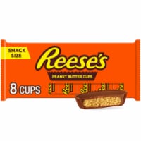 REESE'S Milk Chocolate Peanut Butter Snack Size Cups Candy Packs