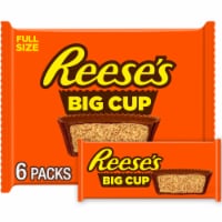 REESE'S Big Cup Milk Chocolate Peanut Butter Cups Candy Packs Perspective: Main