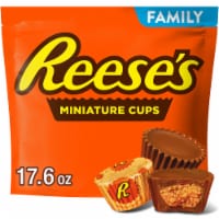 REESE'S Miniatures Milk Chocolate Peanut Butter Cups Christmas Candy Family Pack