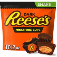 REESE'S Miniatures Dark Chocolate Peanut Butter Cups Candy Share Pack