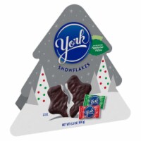 YORK Dark Chocolate Peppermint Patties Snowflakes Candy Christmas Gift Box Perspective: Main