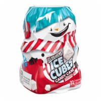 ICE BREAKERS ICE CUBES Candy Cane Flavored Sugar Free Chewing Gum Christmas Candy Bottle Perspective: Main