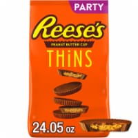 REESE'S THiNS Milk Chocolate Peanut Butter Cups Candy Party Pack