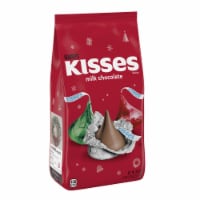 HERSHEY'S KISSES Milk Chocolate Christmas Candy Bulk Bag Perspective: Main