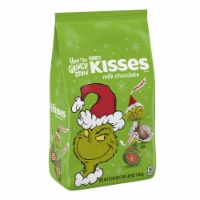 HERSHEY'S KISSES Grinch Milk Chocolate Christmas Candy Bulk Bag Perspective: Main