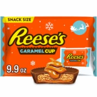 REESE'S Caramel Milk Chocolate Snack Size Peanut Butter Cups Christmas Candy Bag Perspective: Main