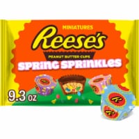 REESE'S Miniatures with Sprinkles Milk Chocolate Peanut Butter Cups Easter Candy Bag Perspective: Main