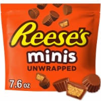 REESE'S Minis Unwrapped Milk Chocolate Peanut Butter Cups Candy Bag