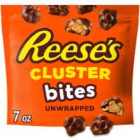 REESE'S CLUSTER BITES Peanut Butter Caramel and Peanuts Candy Bag Perspective: Main
