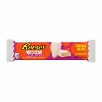 REESE'S White Creme Peanut Butter Hearts Candy Valentine's Day King Size Pack