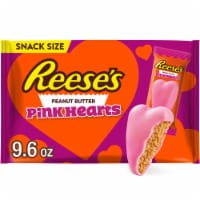 REESE'S Pink Creme Peanut Butter Snack Size Hearts Valentine Candy Bag Perspective: Main