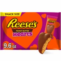 REESE'S Milk Chocolate Peanut Butter Hearts Snack Size Valentine Candy Bag Perspective: Main