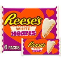 REESE'S White Creme Peanut Butter Hearts Valentine Candy Packs Perspective: Main