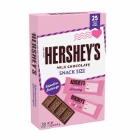 Hershey's Valentine Exchange Snack Size Milk Chocolate Candy Bars Perspective: Main