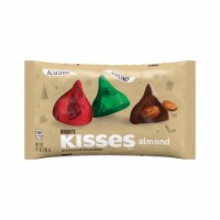 HERSHEY'S KISSES Milk Chocolate with Almonds Candy Christmas Bag Perspective: Main
