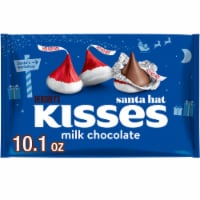 HERSHEY'S KISSES Milk Chocolate Santa Hat Christmas Candy Bag