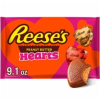 REESE S Milk Chocolate Peanut Butter Creme Hearts Valentine Candy Bag 9.1 oz Gerbes Super Markets