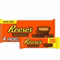 REESE'S Milk Chocolate King Size Peanut Butter Cups Candy Packs Perspective: Main